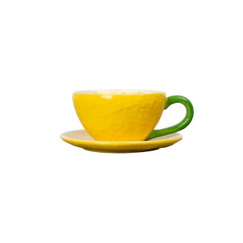 Cup and plate Lemon